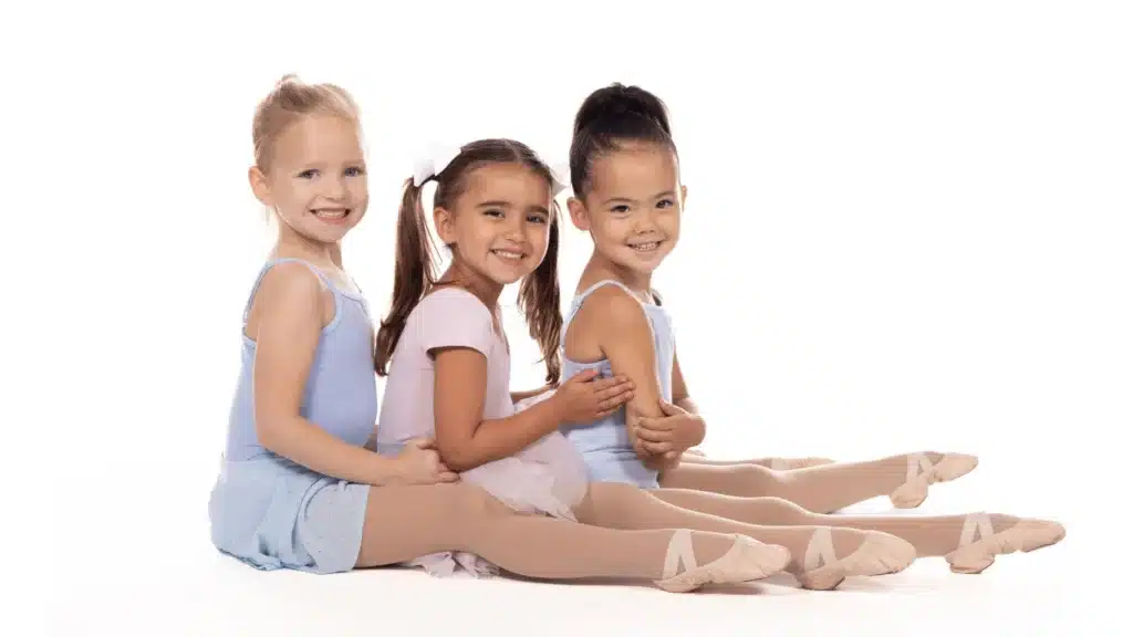 Three kids sitting